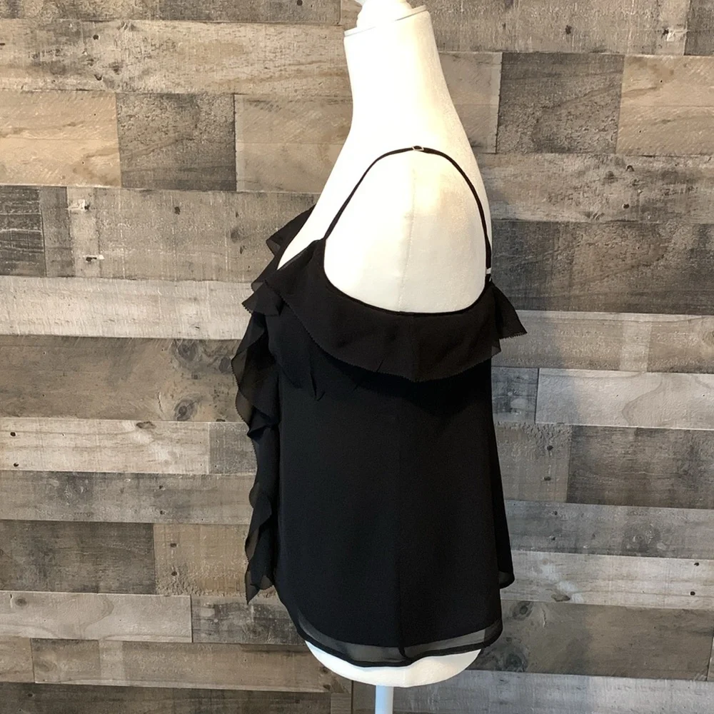 Banana Republic Silk Camisole with front ruffles Size 6 - Picture 4 of 16